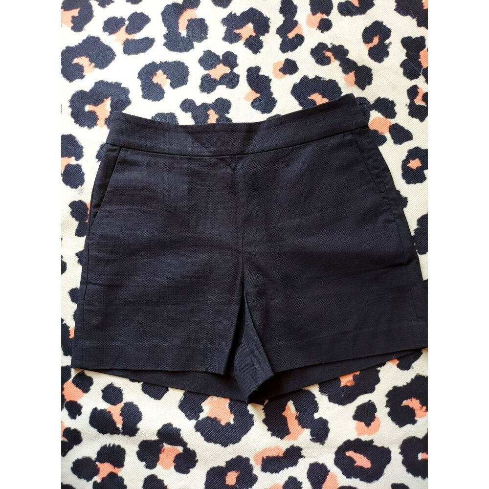 J. Crew 100% Cotton Black Shorts Sz 6